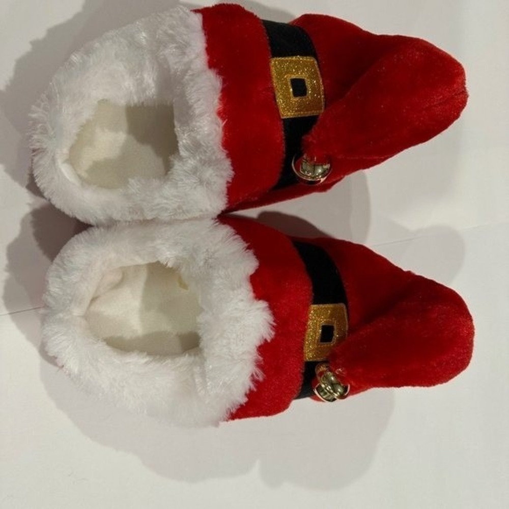 Santa Slippers New - USA M (7-8) - Picture 2 of 8